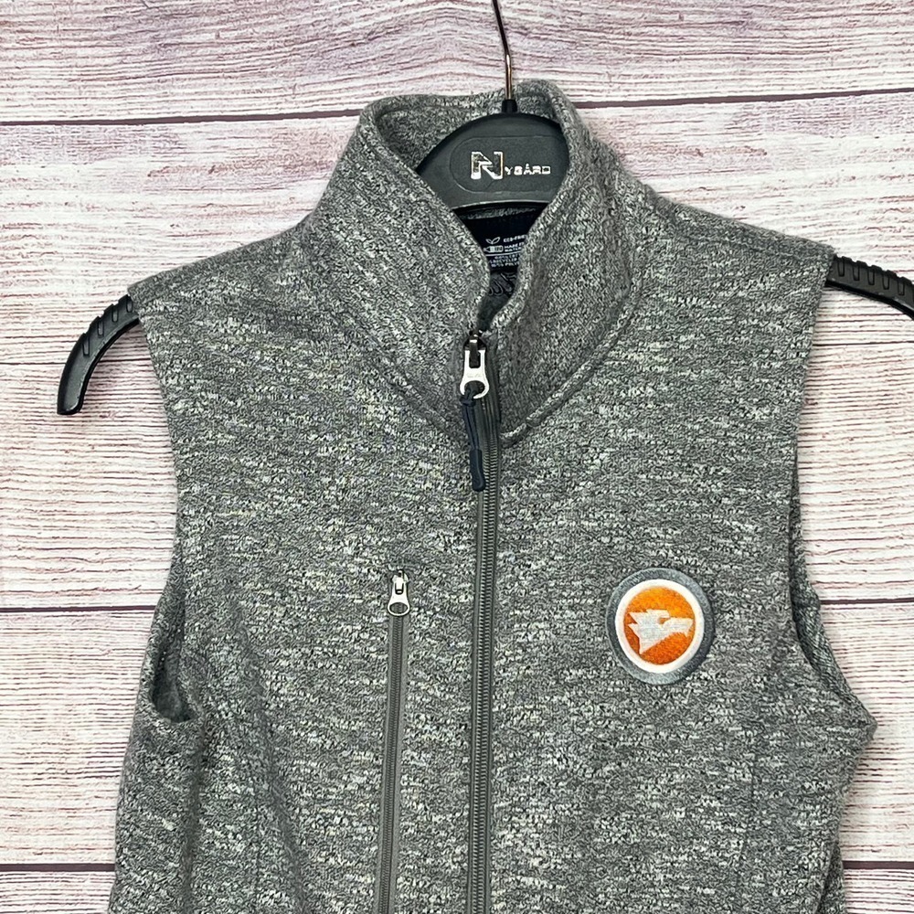 Zusa Women's Midtown Gray Fleece Zipper Vest Logo Size Small New - Picture 5 of 12